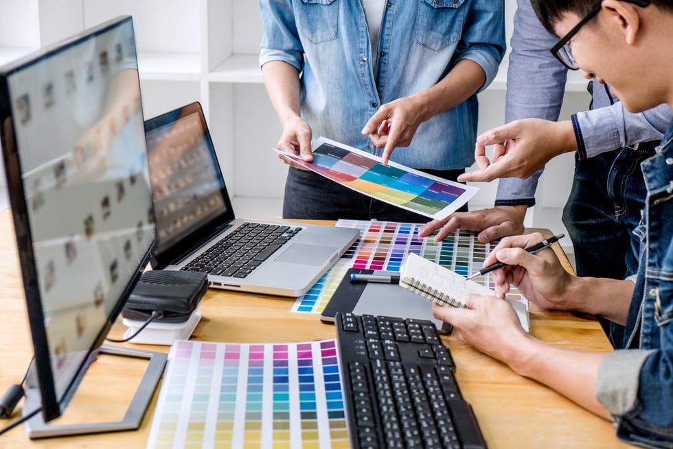 Creative Team Having a Meeting in Creative Office