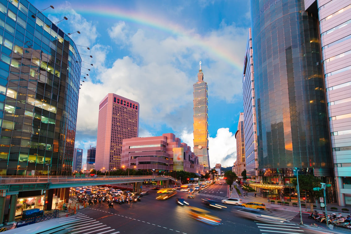 Xinyi District and Taipei 101 Skyscraper